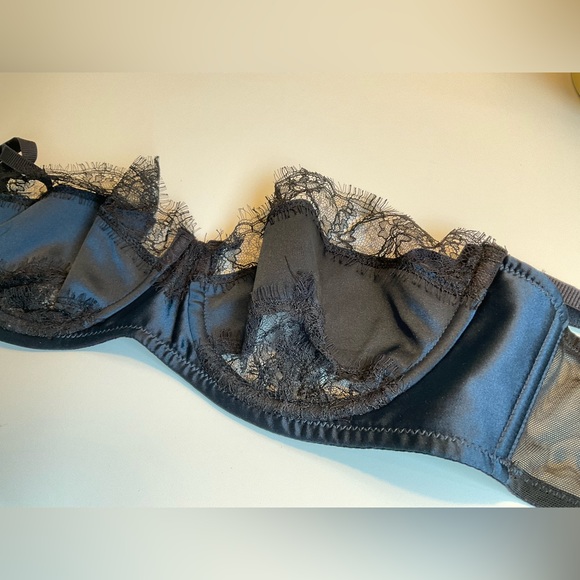 NWT Kiki de Montparnasse Lace Inset Balconette Bra - Picture 9 of 12